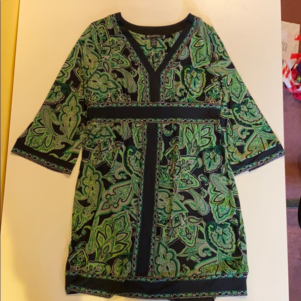 International Concepts dress with oriental print